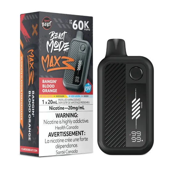 flavourbeast_beastmodemax3_banginbloodorange Flavour Beast BEAST MODE MAX 3 60K (ONTARIO) - Image 1